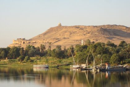 A beautiful view of landscapes and one of the serene lakes in Bikaner, Rajasthan.