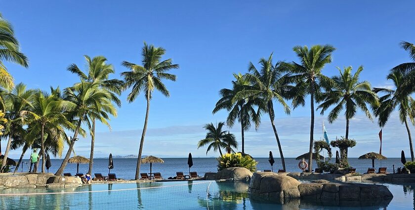 Tropical paradise in Fiji, one of the best places to visit near Australia.