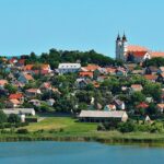 Tihany village near Lake Balaton with traditional houses, one of the best places to visit near Budapest.