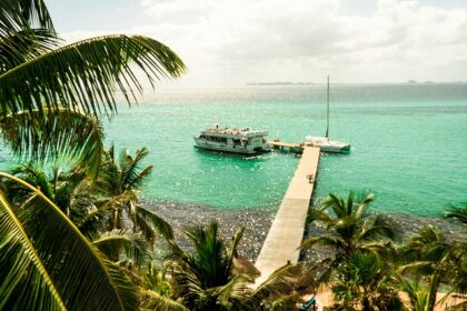 Isla Mujeres island with turquoise waters and sandy beaches, one of the best places to visit near Cancun.