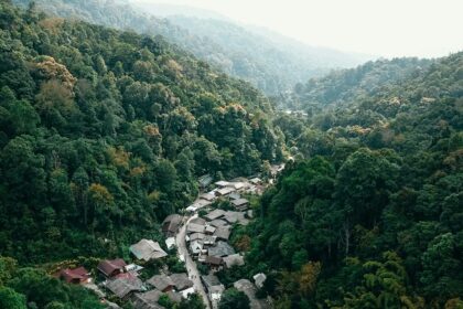 Mae Kampong village in forested hills, a peaceful place to visit near Chiang Mai.