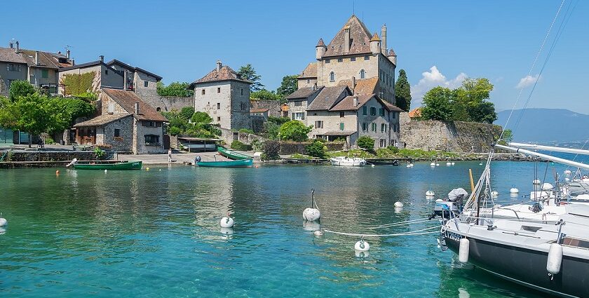 Castle of Yvoire in Haute Savoie charming places to visit near Geneva.