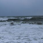 Waves crashing on Lawrencetown Beach, one of the scenic places to visit near Halifax.
