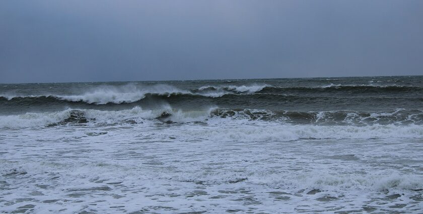 Waves crashing on Lawrencetown Beach, one of the scenic places to visit near Halifax.