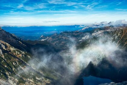 Panoramic view of the Tatra Mountains with lush valleys, a top pick for places to visit near Kraków.