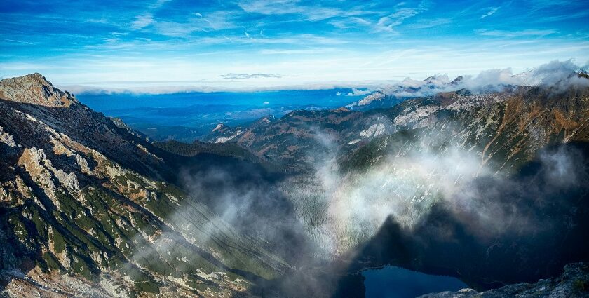 Panoramic view of the Tatra Mountains with lush valleys, a top pick for places to visit near Kraków.