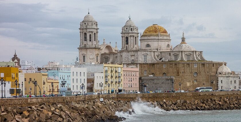Cadiz Quay and Cathedral with sea views among top historic places to visit near Seville.
