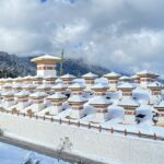108 chortens at Dochula Pass with Himalayan views, one of the top places to visit near Thimphu.