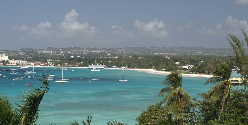 Scenic catamaran cruise on Carlisle Bay, a must among things to do on Barbados in December.