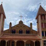Debre Berhan Selassie Church interior mural among the top things to do in Gondar Ethiopia.