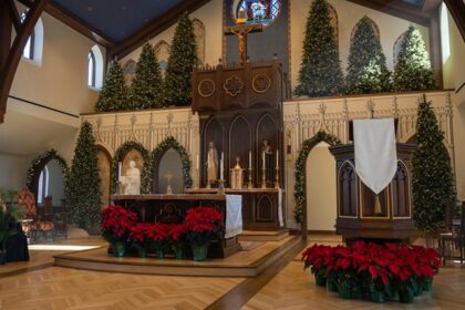 Visiting the beautiful Co-Cathedral Of The Sacred Heart is one of the best things to do in Houston on Christmas Day.