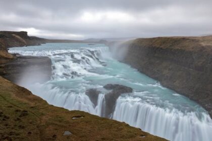 Visiting Gullfoss Falls is one of the most breathtaking things to do in Iceland in summer.