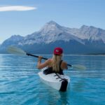 Kayaking in scenic Auke Bay, one of the peaceful things to do in Juneau Alaska.