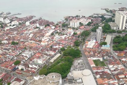 Savour scenic views of Penang island from The TOP, Komtar, one of the best things to do in Malaysia with family.