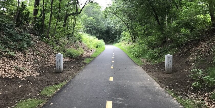 Biking the scenic path is one of the most peaceful things to do in Natick MA.