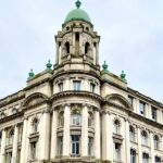 Grand historic brick building of John Bell House in Belfast, Northern Ireland, one of the best things to see in Northern Ireland.