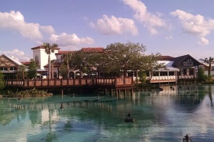 Exploring the lively Disney Springs is one of the most exciting things to do in Orlando at night.