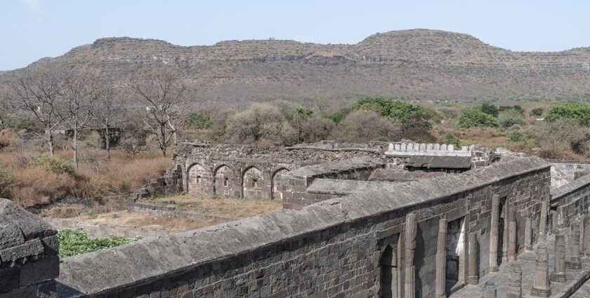 Purandar Fort hilltop view, one of the scenic places to visit near Baneshwar Temple.