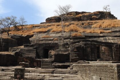 Ancient rock cut Udayagiri Cave, one of the top places to visit near Bhopal in summer.