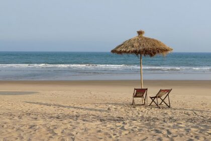 Scenic view of Chandipur Beach, one of the top places to visit near Bhubaneswar within 200 km.