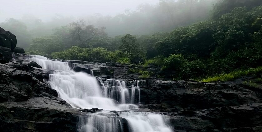 Cascading Pandavkada Waterfalls, one of the beautiful places to visit near Ghansoli.