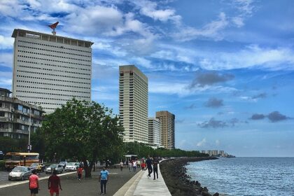 Scenic view of Marine Drive, a top spot among places to visit near Hanging Garden.