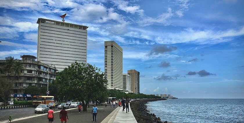 Scenic view of Marine Drive, a top spot among places to visit near Hanging Garden.