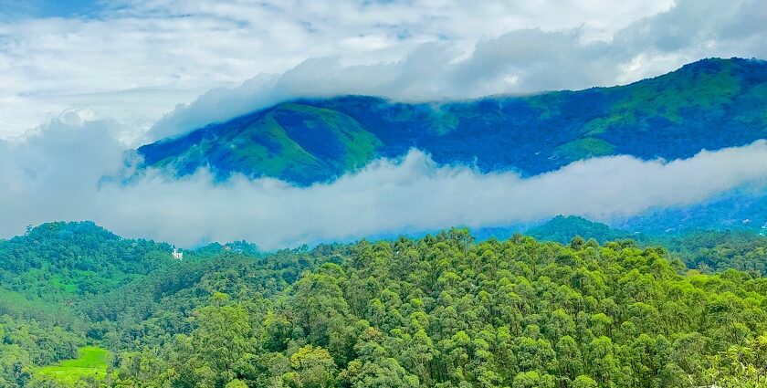 Ponmudi Hills with lush greenery, one of the top places to visit near Kilimanoor.