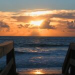 Ponte Vedra Beach in Florida with its vast blue sea hitting the shore, one of the best things to see in Ponte Vedra Beach FL.