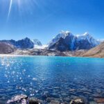 Gurudongmar Lake, with snowy peaks and clear blue water, one of the best hill stations in Sikkim.