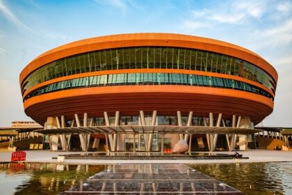 A breathtaking view of Bharat Mandapam, where India International Trade Fair happens.