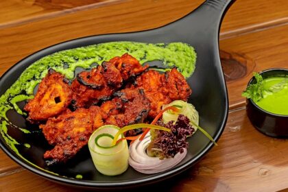 Tandoori chicken served hot with spices, one of the best Indian restaurants in Cappadocia Turkey.