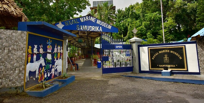 Entrance of Samudrika Naval Marine Museum, a top attraction among museums in Andaman.