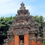 Traditional Balinese architecture at the Bali Museum entrance, among one of the best museums in Bali.