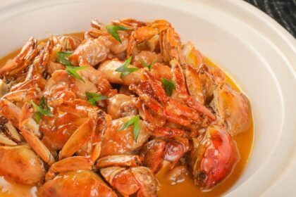 Crab curry served at a popular restaurant, showcasing the best of restaurants in Andaman.