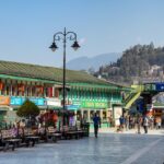 MG Marg in Gangtok bustling with people and shops, ideal for shopping in Sikkim.
