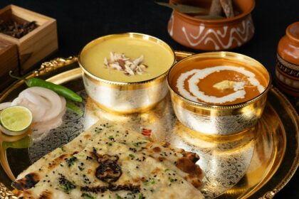 Traditional Indian thali served at Hotel Shompen Restaurant, one of the top veg restaurants in Port Blair