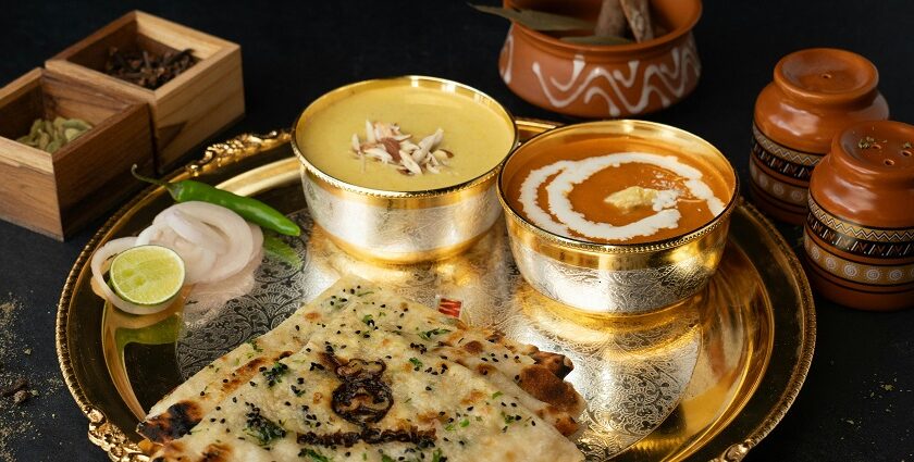 Traditional Indian thali served at Hotel Shompen Restaurant, one of the top veg restaurants in Port Blair