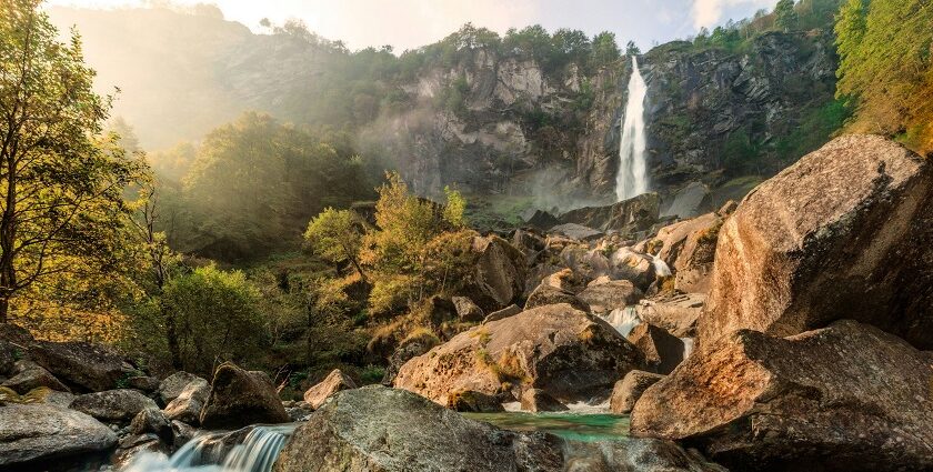 Abbey Falls, surrounded by lush greenery, is a popular spot among waterfalls in Karnataka.