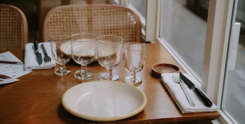 Elegant BY The Way interior table setup at one of the finest restaurants on Zoo Road Guwahati.